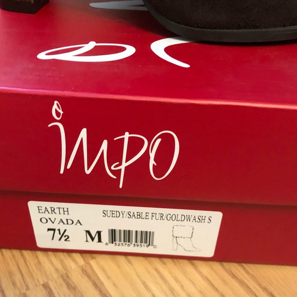 NIB Impo Ovada Brown faux fur booties - Picture 7 of 7